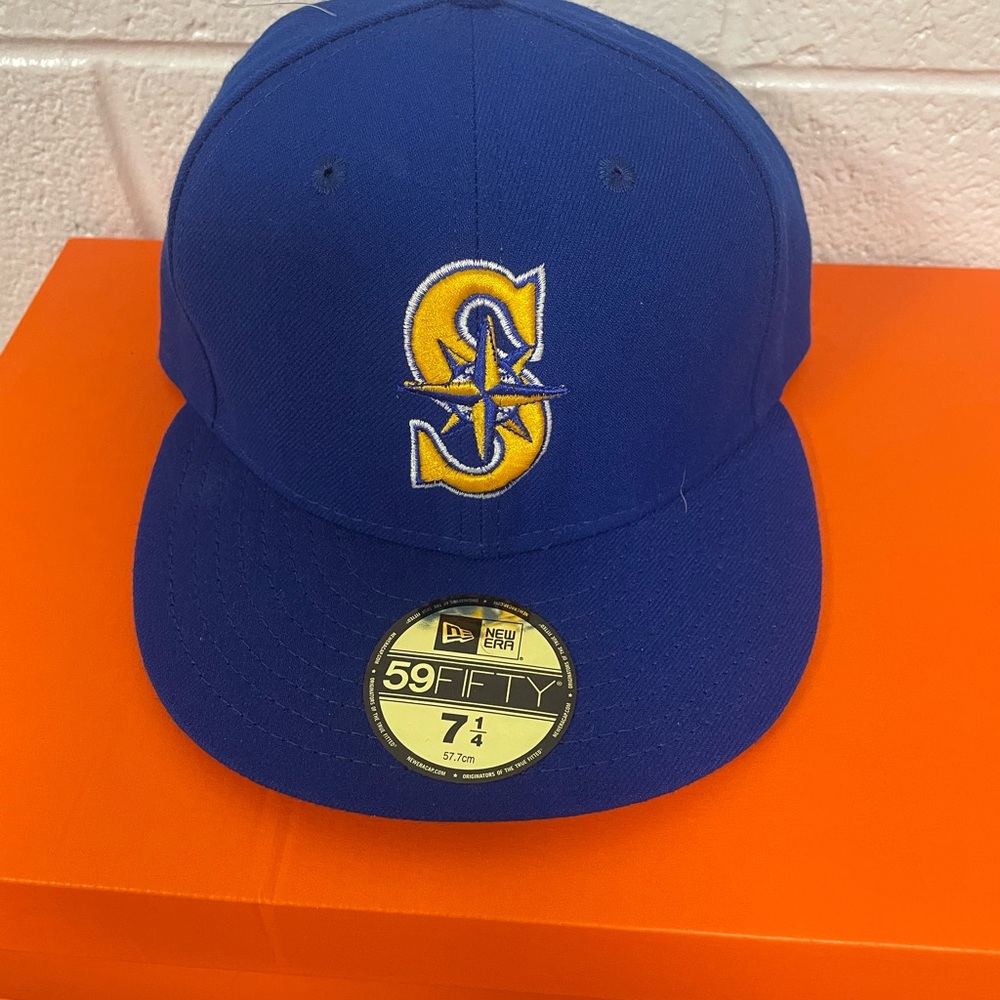 New Era Blue 59FIFTY Cap with Gold Emblem